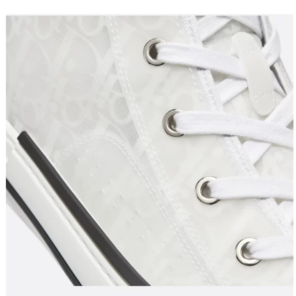 Dior B23 HIGH-TOP SNEAKER White Dior Oblique Canvas  1 - Image 4
