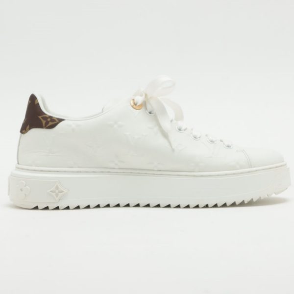 Louis Vuitton Time Outline '22 leather sports shoes ms0252 letters relief insole stains - Image 11