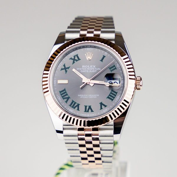Rolex Datejust 41 Two Tone Rose Gold Wimbledon Jubilee - Image 4
