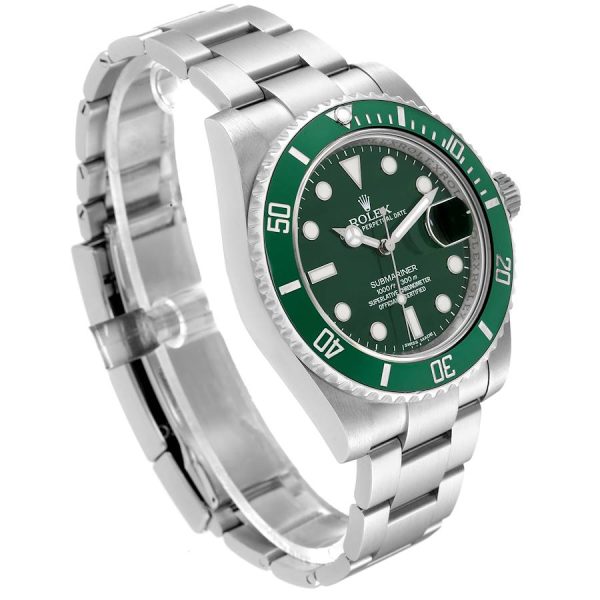 Rolex Submariner Hulk Green Dial Steel Mens Watch 116610LV Box Card - Image 4