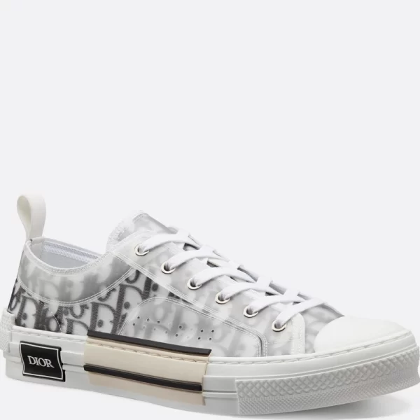 Dior B23 LOW-TOP SNEAKER White and Black Dior Oblique Canvas  1