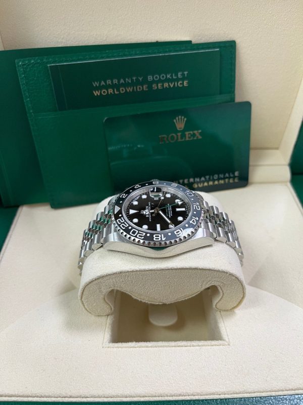 Rolex GMT-Master II Black Grey Bezel Jubilee Bracelet 126710GRNR - Image 5