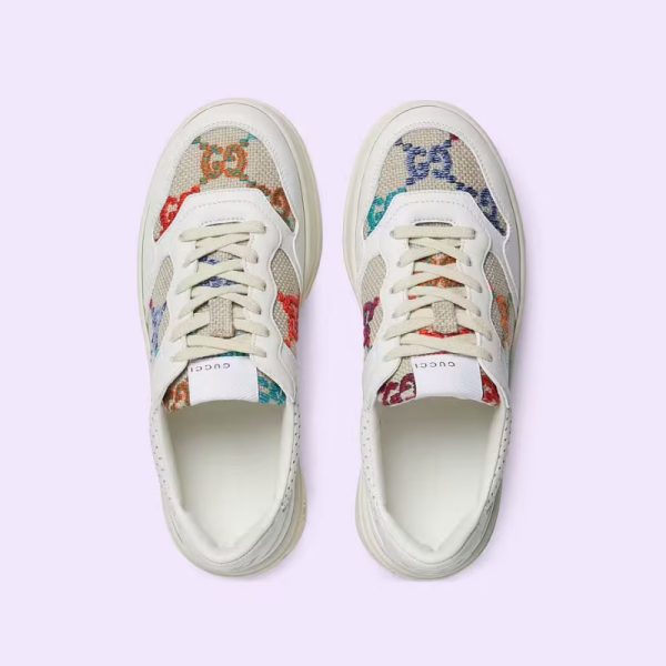 Women's GG sneaker - white leather - Image 5