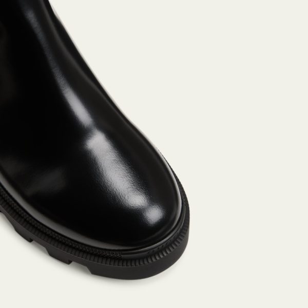Trip Leather Logo-Strap Chelsea Boots - Image 3