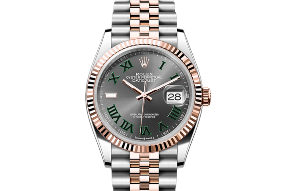 Rolex DATEJUST 36 Oyster, 36 mm, Oystersteel and Everose gold