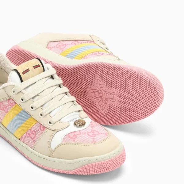 Gucci Women's Screener GG Sneaker in Light Pink Canvas  1 - Image 2