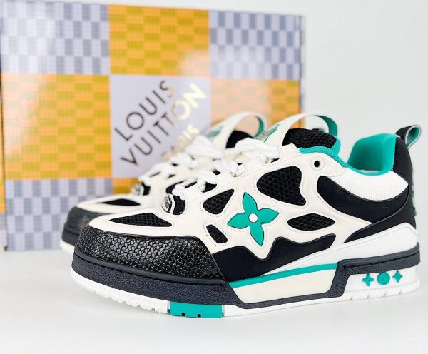 LV Green Black Skate Sneaker - Image 2