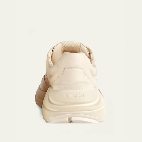 Men's Rhyton Logo Leather Sneakers - Image 2