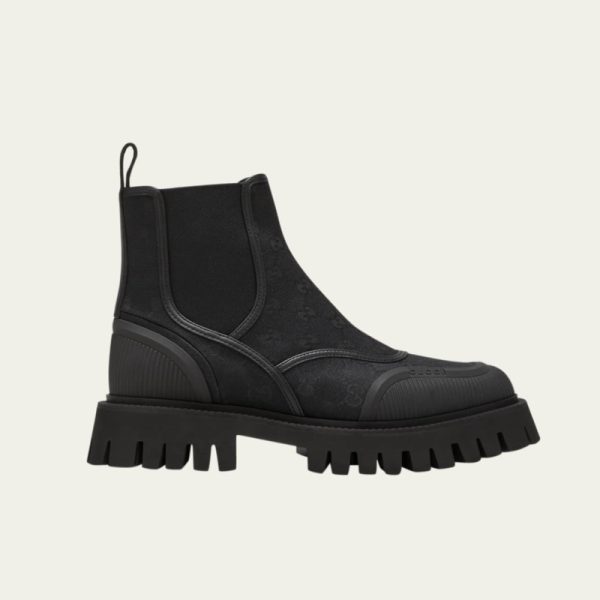 Canvas Monogram Chelsea Booties