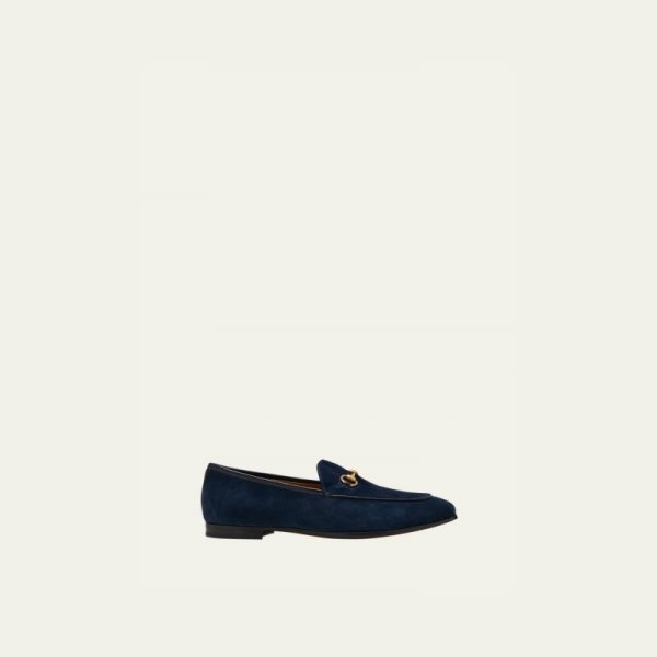 GUCCI Jordaan Suede Loafers