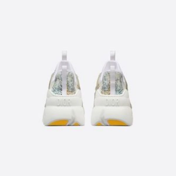 Vibe Deep Blue Dior Oblique Technical Fabric And Transparent Rubber Low Top Sneakers - Image 5