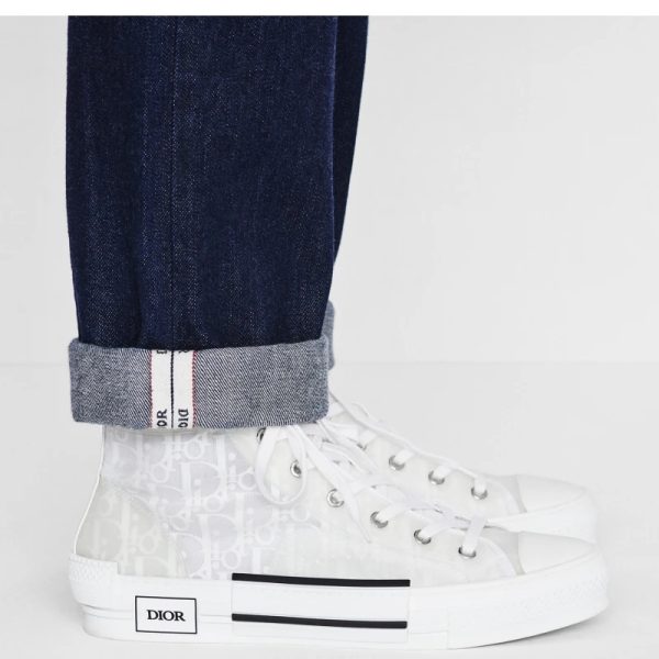 Dior B23 HIGH-TOP SNEAKER White Dior Oblique Canvas  1 - Image 7