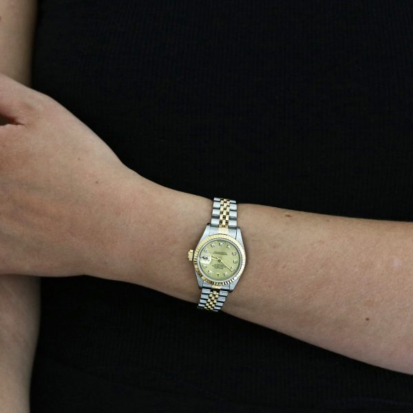 Rolex Datejust 26mm Champagne Diamond Dot Jubilee| 69173 1997 - Image 5