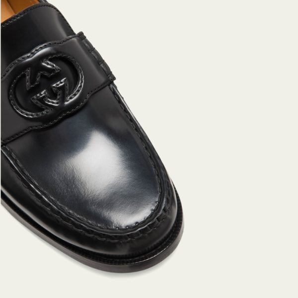 GUCCI Men's Kaveh Interlocking G Cutout Loafers - Image 3