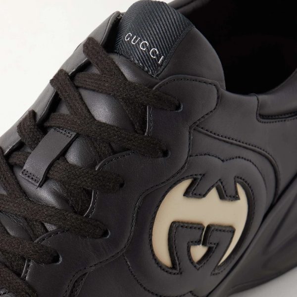 GUCCI Rhyton Leather Sneakers  1 - Image 6