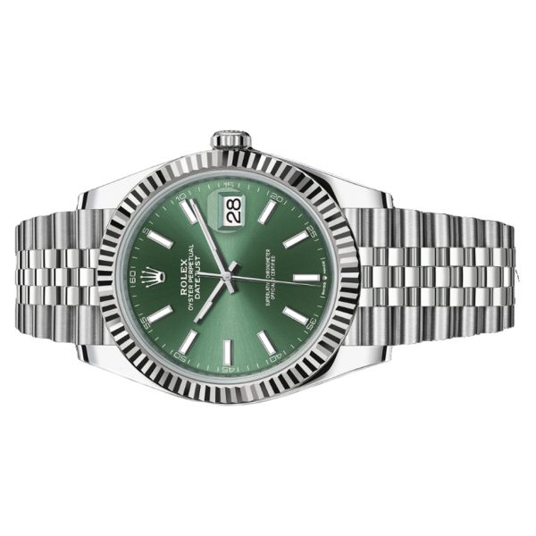 Rolex Datejust 41mm 126334-0028 Fluted Bezel, Mint Green Dial, - Image 3