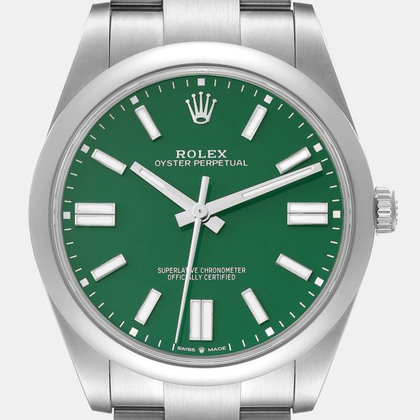 OYSTER PERPETUAL 41 MM GREEN DIAL