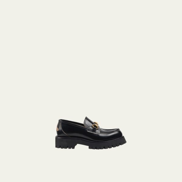 GUCCI Harald Leather Lug-Sole Loafers