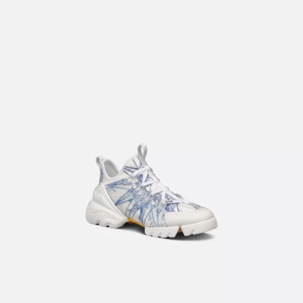 D-CONNECT SNEAKER Blue Multicolor Technical Fabric with R??ve d'Infini Print - Image 2