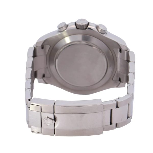 Rolex Yachtmaster II 44mm Stainless Steel White Dot Dial Watch Reference# 116680 - Image 3