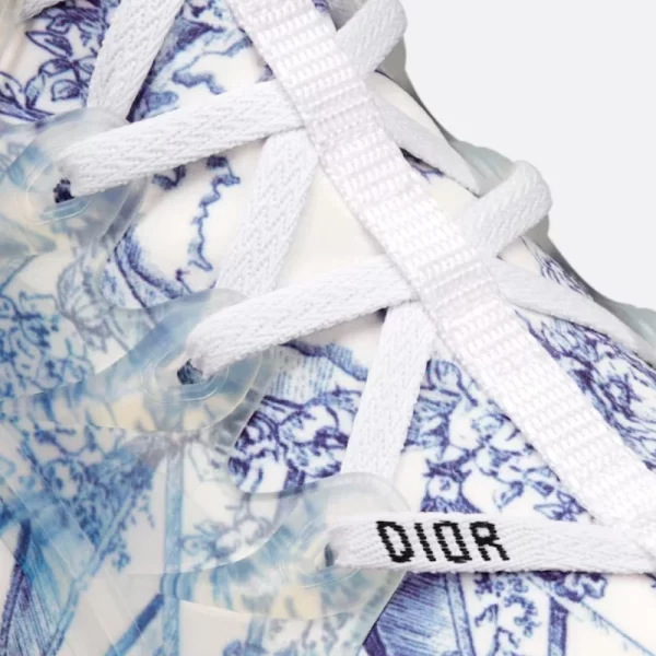 D-CONNECT SNEAKER Blue Multicolor Technical Fabric with R??ve d'Infini Print - Image 6
