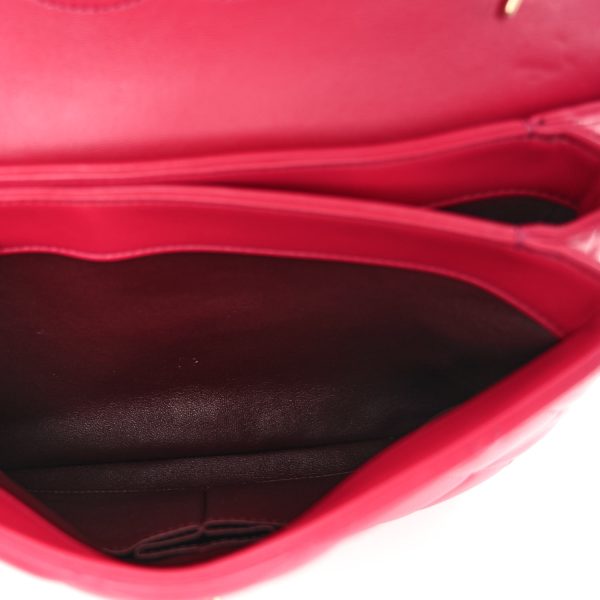 Chanel Lambskin Quilted Small Trendy CC Dual Handle Bag Dark Pink - Image 9