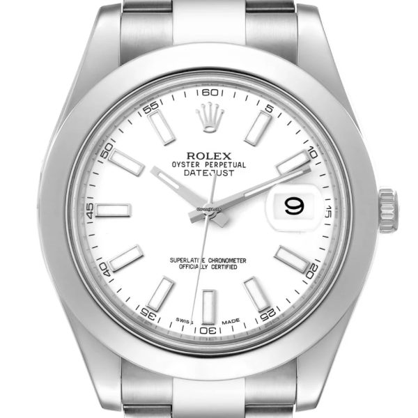 Rolex Datejust 41mm 126300 White Stick Dial Smooth Bezel PAPERS - Image 2