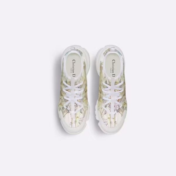 D-CONNECT SNEAKER Blue Multicolor Technical Fabric with R??ve d'Infini Print - Image 5