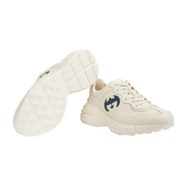 Gucci Men's Natural Interlocking G Rhyton Sneaker  1 - Image 6