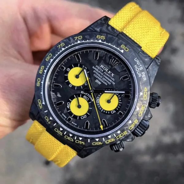 Rolex Daytona DiW NTPT Carbon 46490 Lemon Edition - Image 4