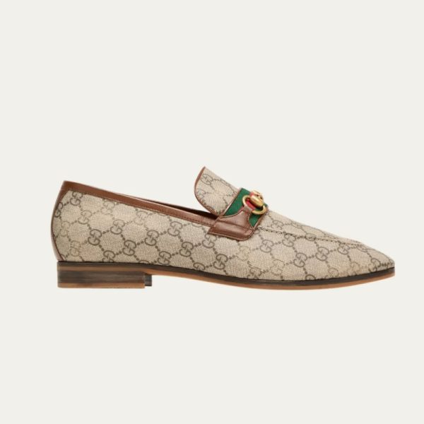 Men's Paride GG Supreme Canvas Web Bit Loafers