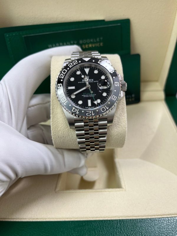 Rolex GMT-Master II Black Grey Bezel Jubilee Bracelet 126710GRNR - Image 2
