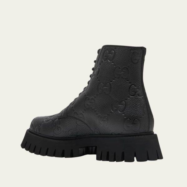 Men's Novo GG Leather Lug Sole Lace-Up Boots - Image 2