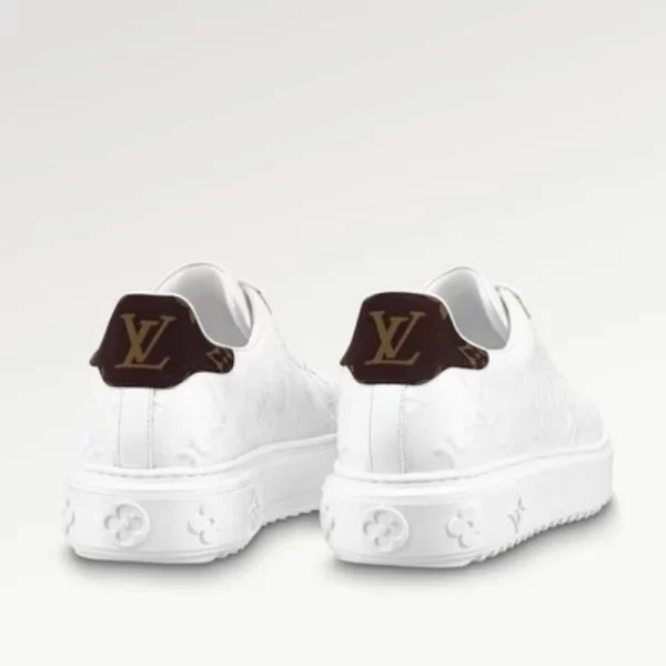 Louis Vuitton Time Out Debossed LV Monogram Leather White White (Women's)  1 - Image 2