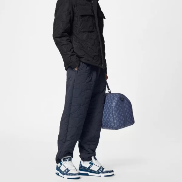 Louis Vuitton LV Trainer Monogram Denim White Blue - Image 4