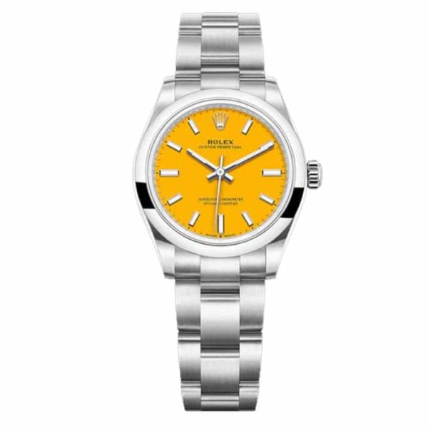 Rolex Oyster Perpetual 31 with Yellow Dial & Oyster Bracelet