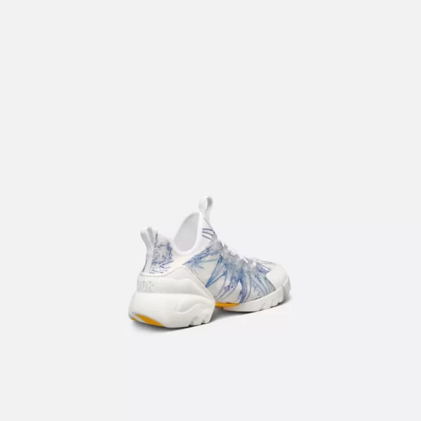 D-CONNECT SNEAKER Blue Multicolor Technical Fabric with R??ve d'Infini Print - Image 4