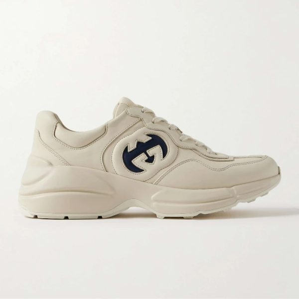 Gucci Men's Natural Interlocking G Rhyton Sneaker  1 - Image 7