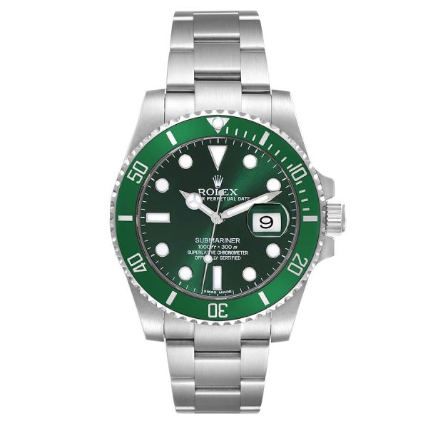 Rolex Submariner Hulk Green Dial Steel Mens Watch 116610LV Box Card