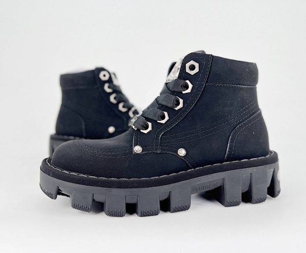 LV Mid Boots Black - Image 3