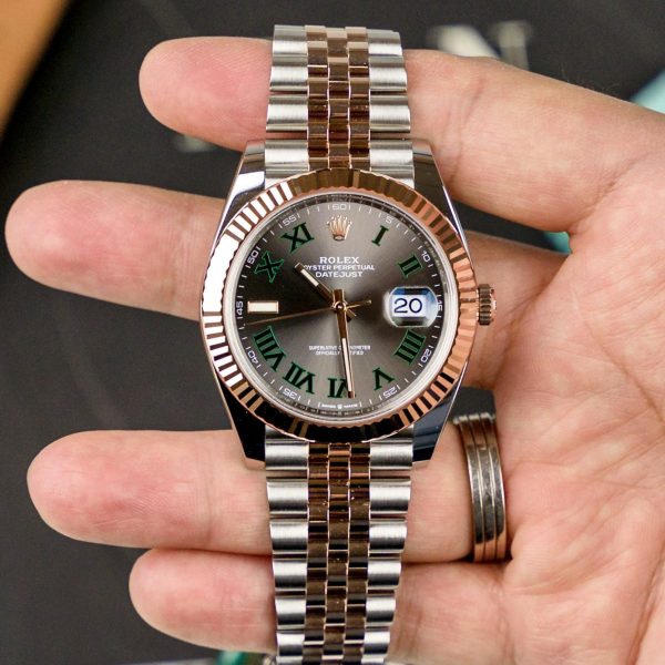 Rolex Datejust 41 Two Tone Rose Gold Wimbledon Jubilee - Image 2