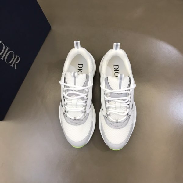 DIOR B22 Sneaker White Silver Fluo Green - Image 7