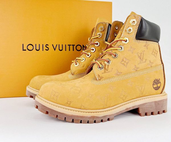 LV Mid Boots Brown Monogram - Image 2