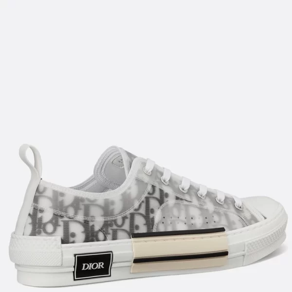 Dior B23 LOW-TOP SNEAKER White and Black Dior Oblique Canvas  1 - Image 5