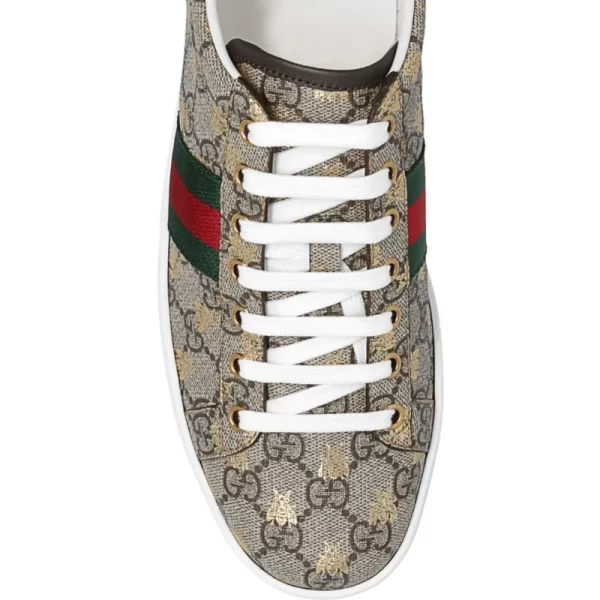 GUCCI Ace leather-trimmed GG sneakers  1 - Image 4