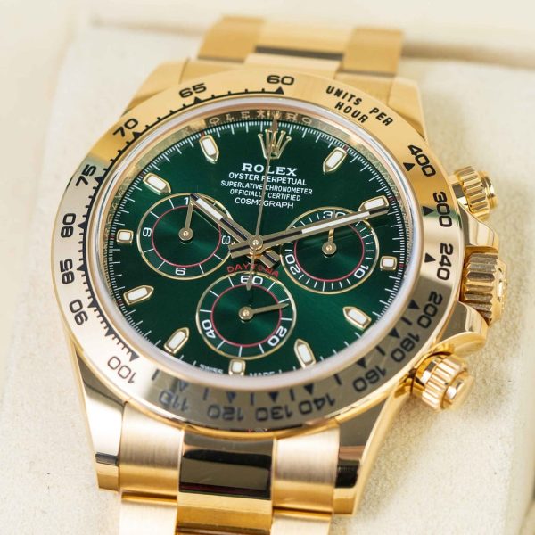 Rolex Cosmograph Daytona Green Dial Yellow Gold 40mm (116508) - Image 12