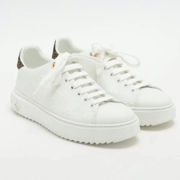 Louis Vuitton Time Outline '22 leather sports shoes ms0252 letters relief insole stains  1 - Image 2
