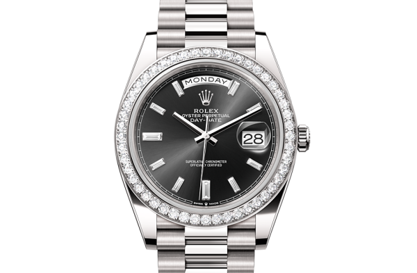 Rolex DAY-DATE 40 Oyster, 40 mm, white gold and diamonds m228349rbr-0003