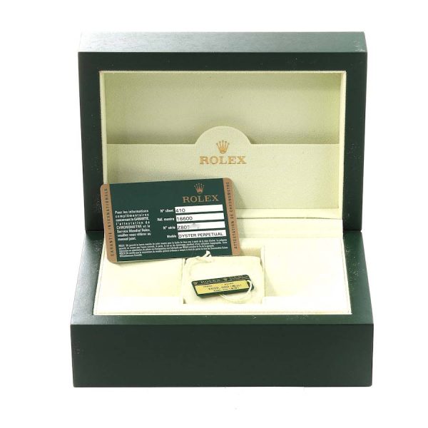 Rolex Seadweller 4000 Black Dial Steel Mens Watch 16600 Box Card - Image 4