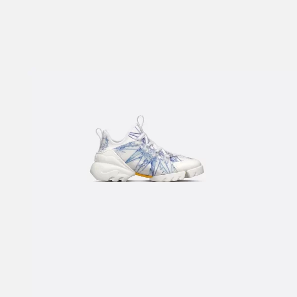 D-CONNECT SNEAKER Blue Multicolor Technical Fabric with R??ve d'Infini Print